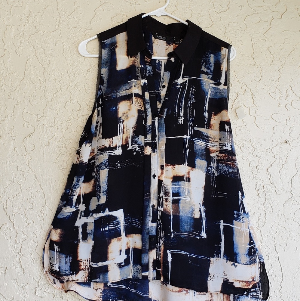 Vera Wang Sleeveless Blouse